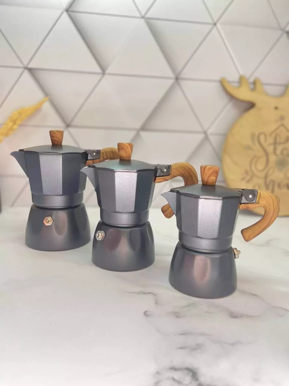 موکاپات چدن دسته چوبی یک کاپ — تصویر ۴