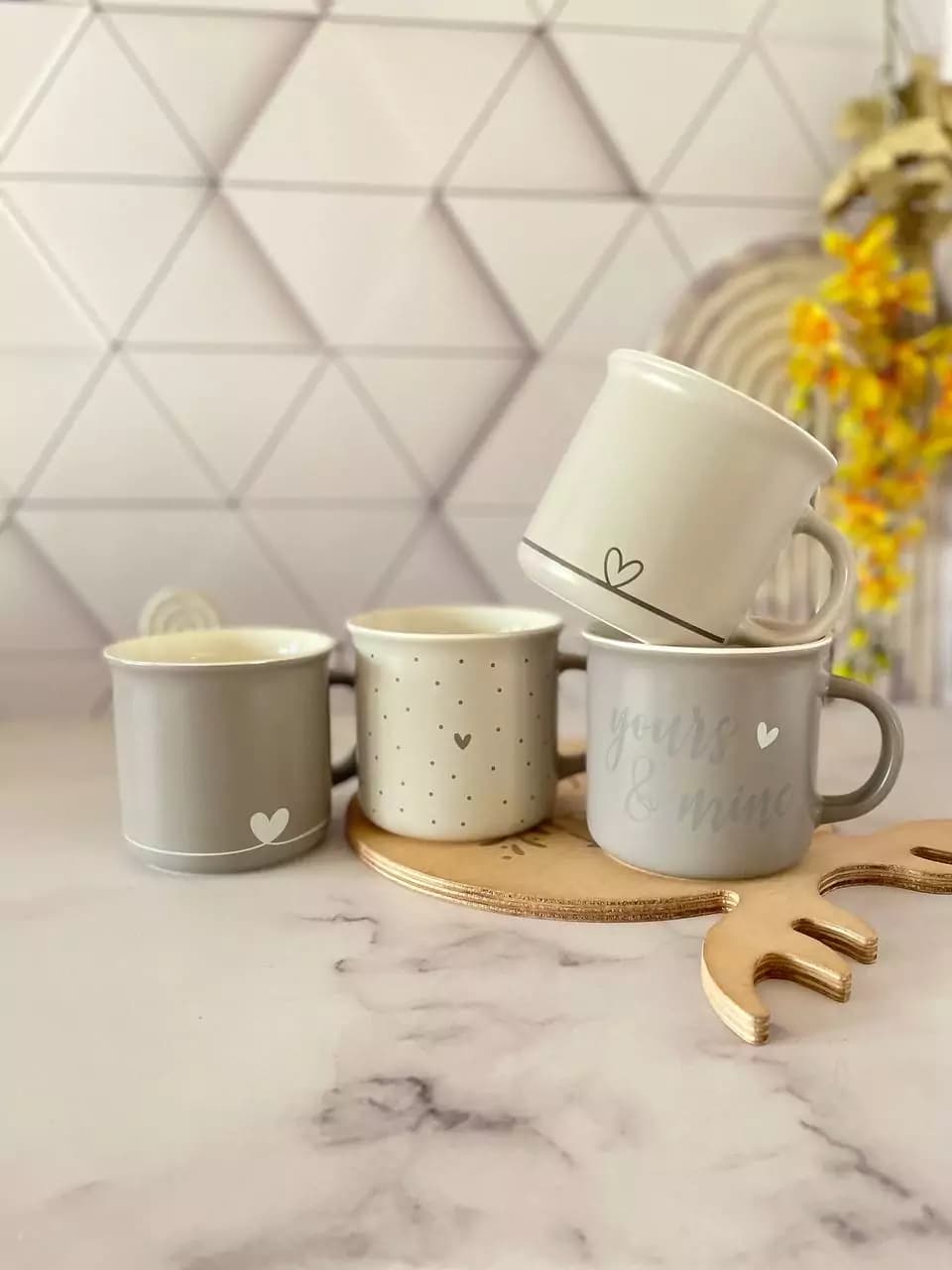ماگ طرح قلبی