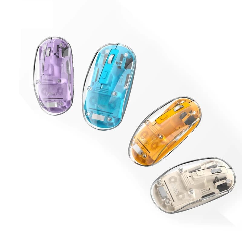 ماوس بی سیم ایکس او مدل XO M12 اتصال بلوتوث و USB – آبی/زرد/بنفش