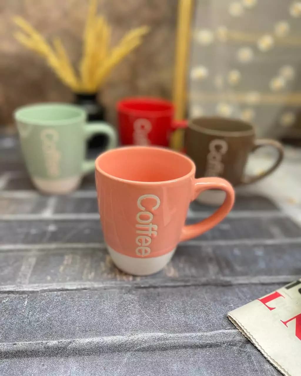 ماگ سرامیکی ساده 300 میلی لیتری coffee