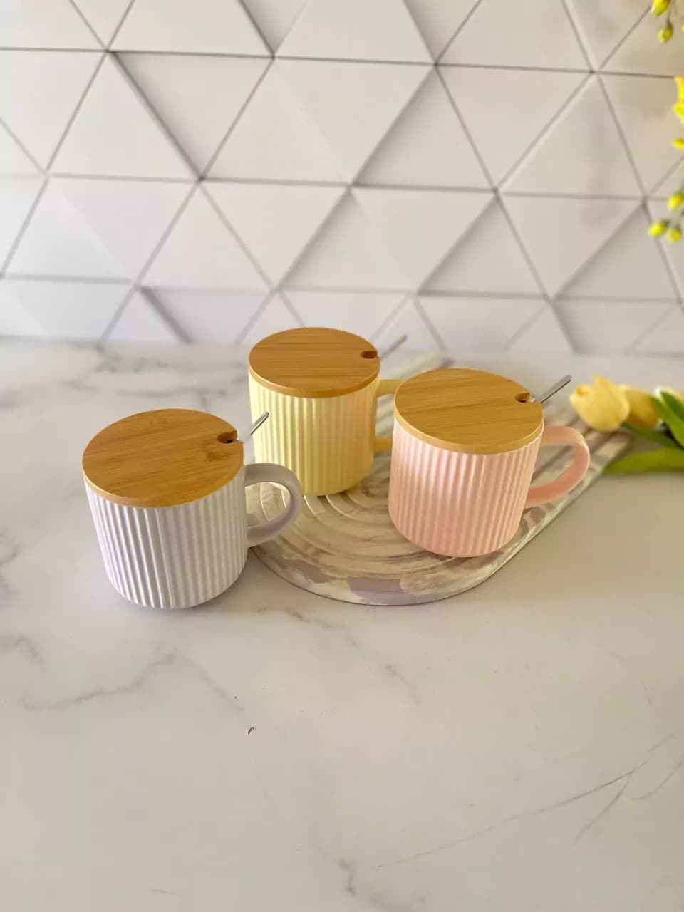 ماگ ساده با طرح بامبو — تصویر ۶