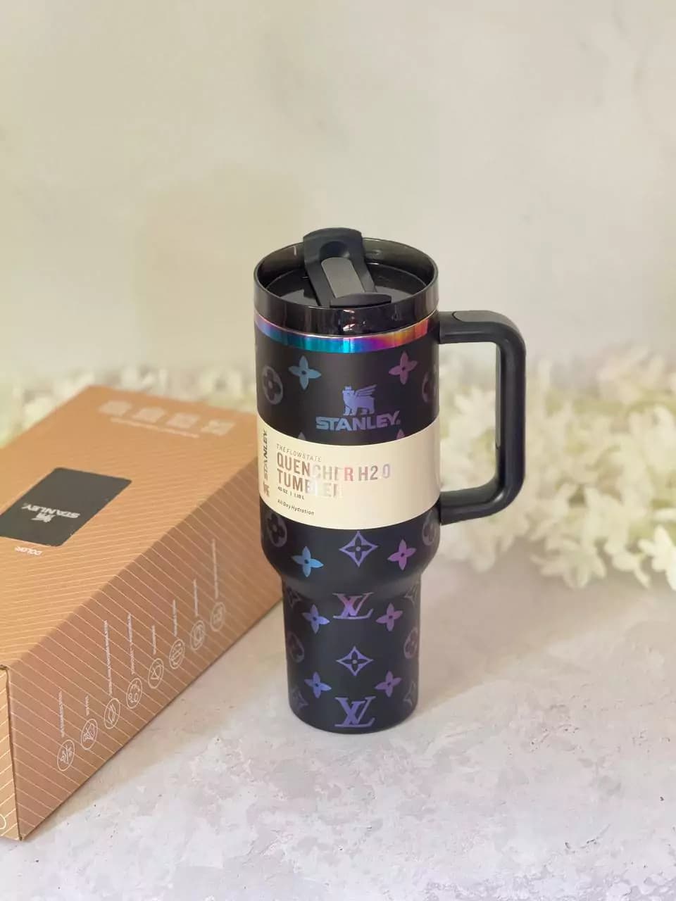 استنلی طرح لویی ویتون استیل دوجداره 1180 میلی لیتری — تصویر ۳