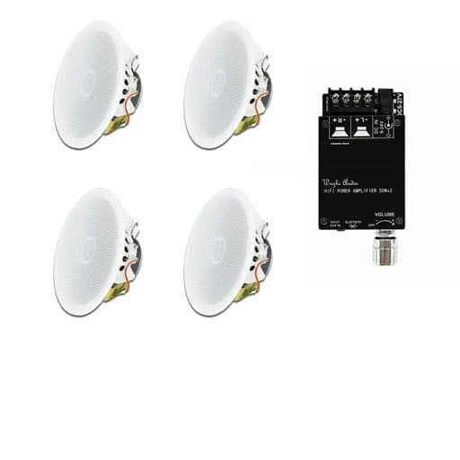 پکیج سیستم صوتی بلندگو سقفی خانگی BT3 مدل تیوتر دار 003