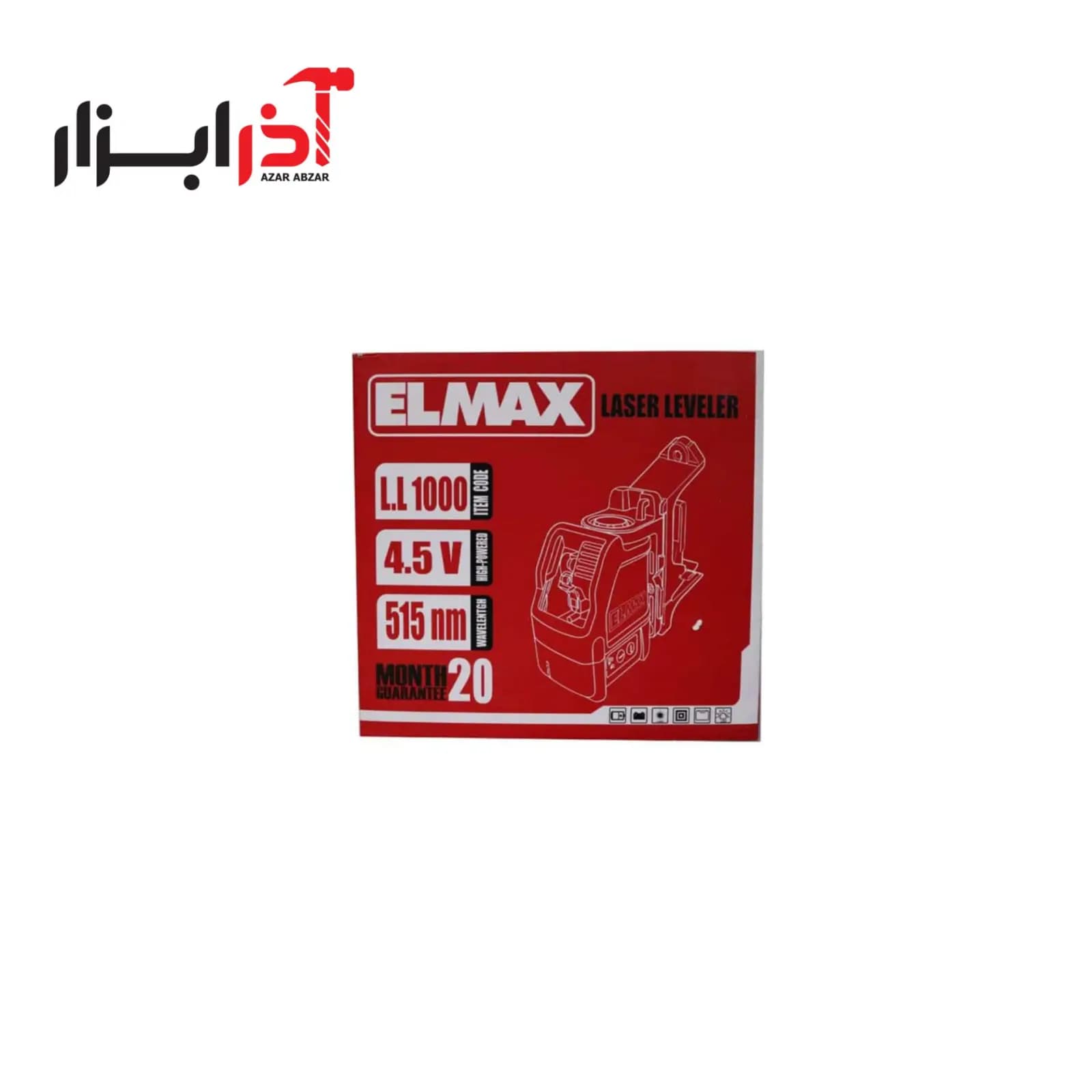 تراز لیزری دو خط المکس