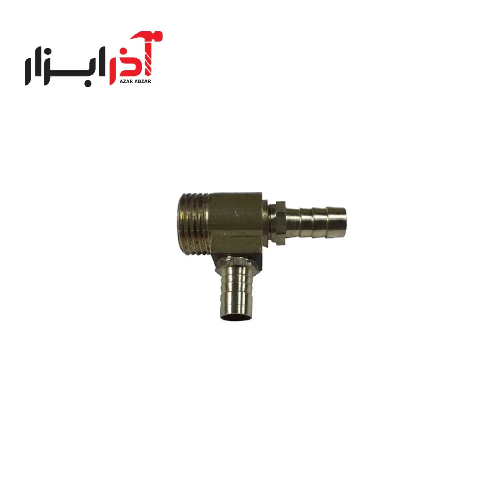 دو راه رزوه دار برنجی گاز