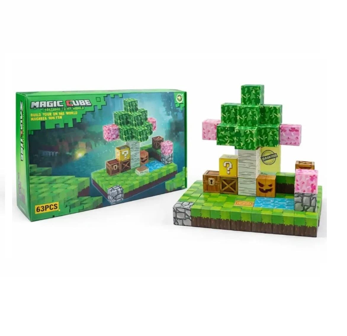 بلوک مگنتی ماینکرفت سری Magic Cube کد 9810 – 63 قطعه
