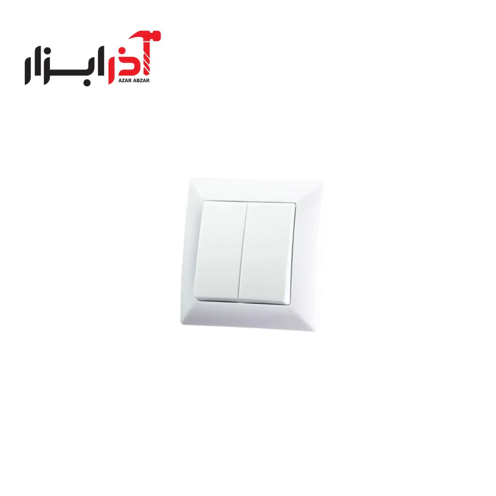 دو پل توکار قاب سفید