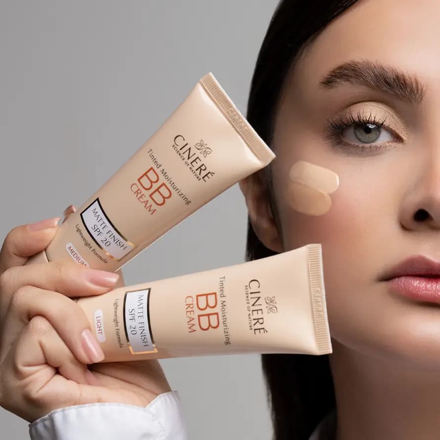 کرم پودر مرطوب کننده BB کرم سینره – SPF 20 — تصویر ۶