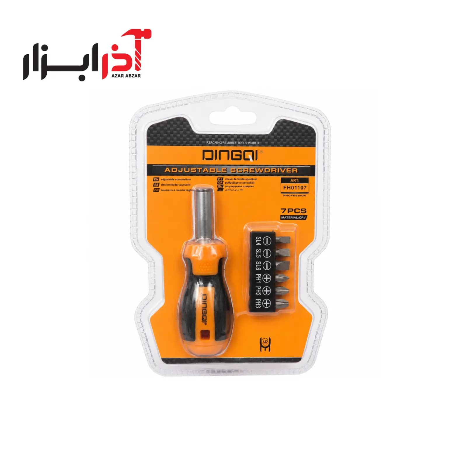 ست پیچ گوشتی 6 نوک دینگی FH01107
