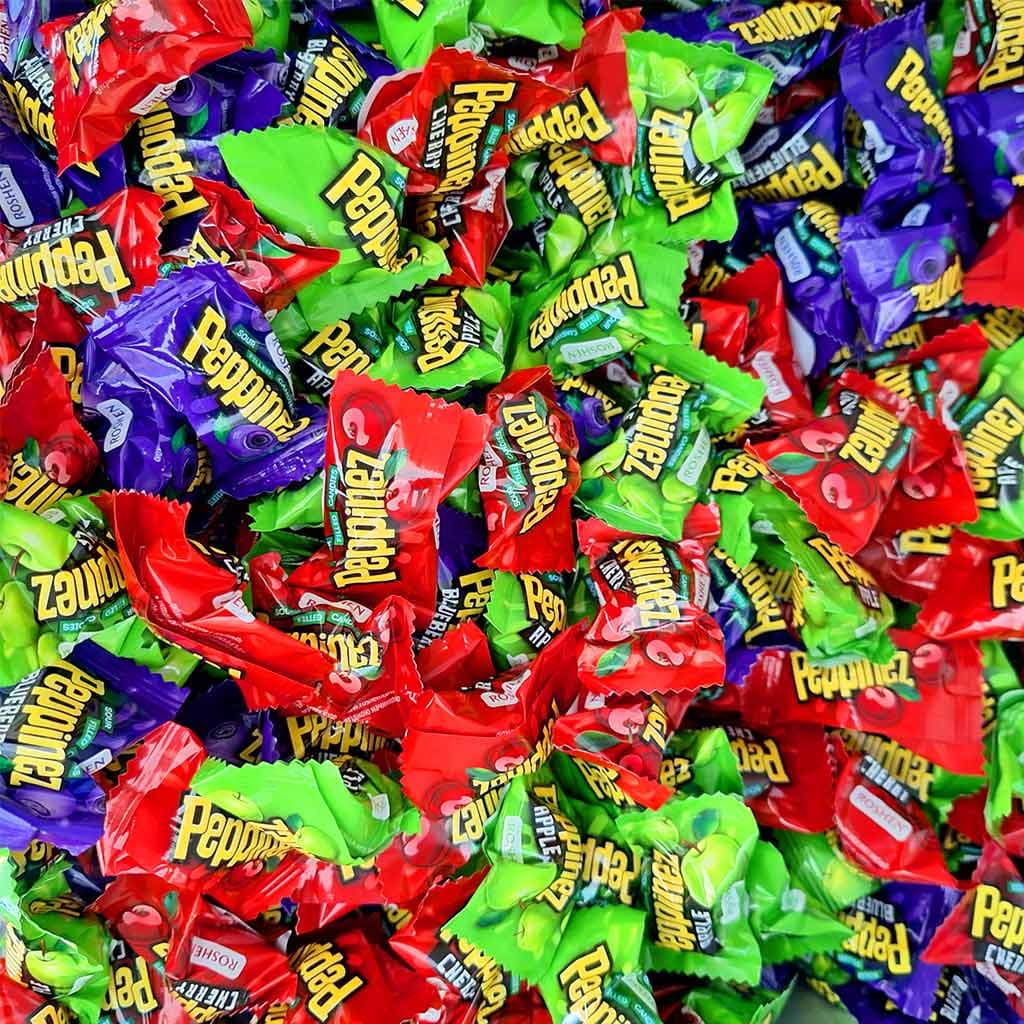 آبنبات ترش پپینز روشن میوه ای 900 گرم | Roshen Sour Candy — تصویر ۲