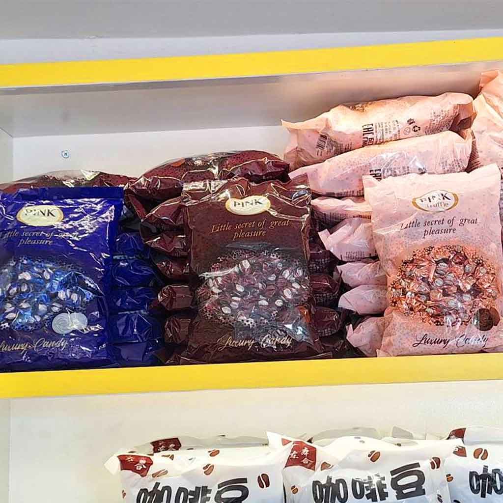 شکلات ترافل پینک روسی طعم شکلاتی 500گرمی | Pink Chocolate Truffle — تصویر ۲