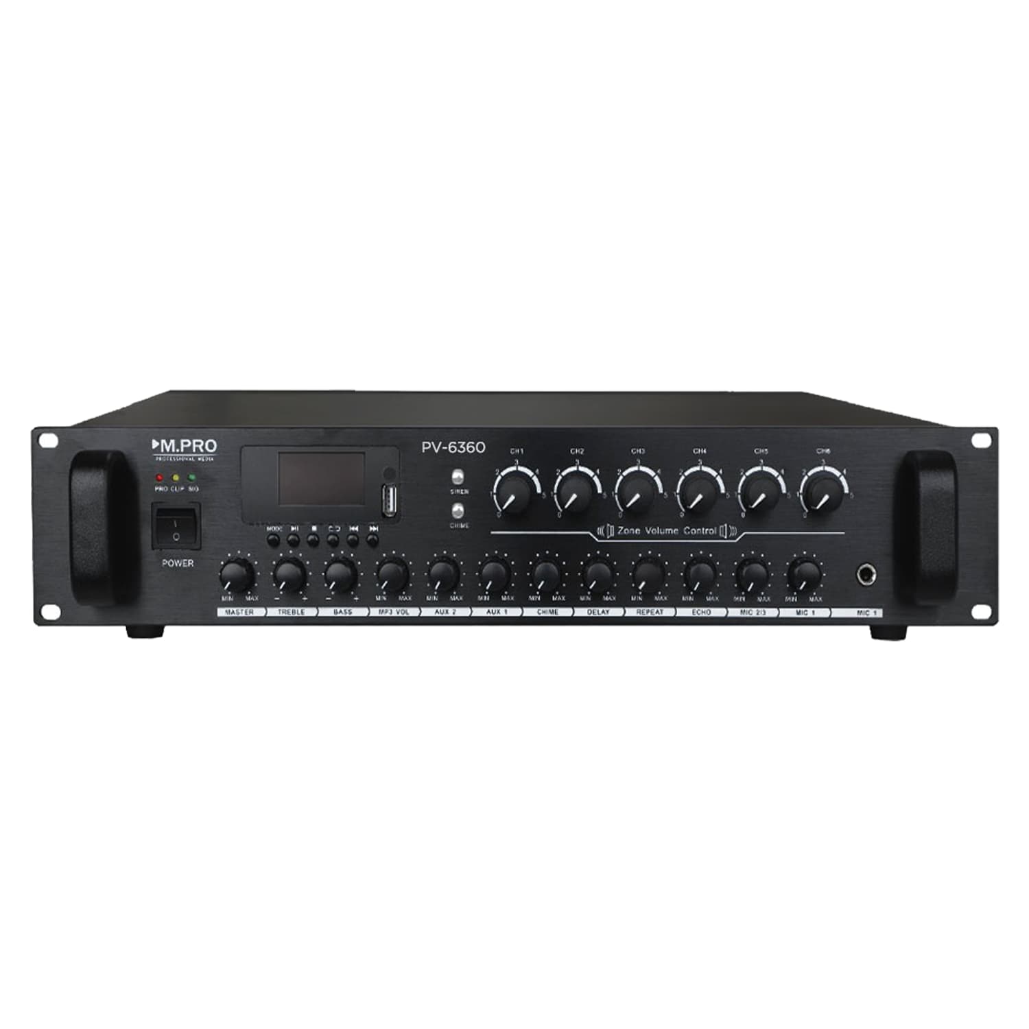 آمپلی فایر اهمی ولتی ام.پرو مدل M.PRO PV-6360 — تصویر ۵