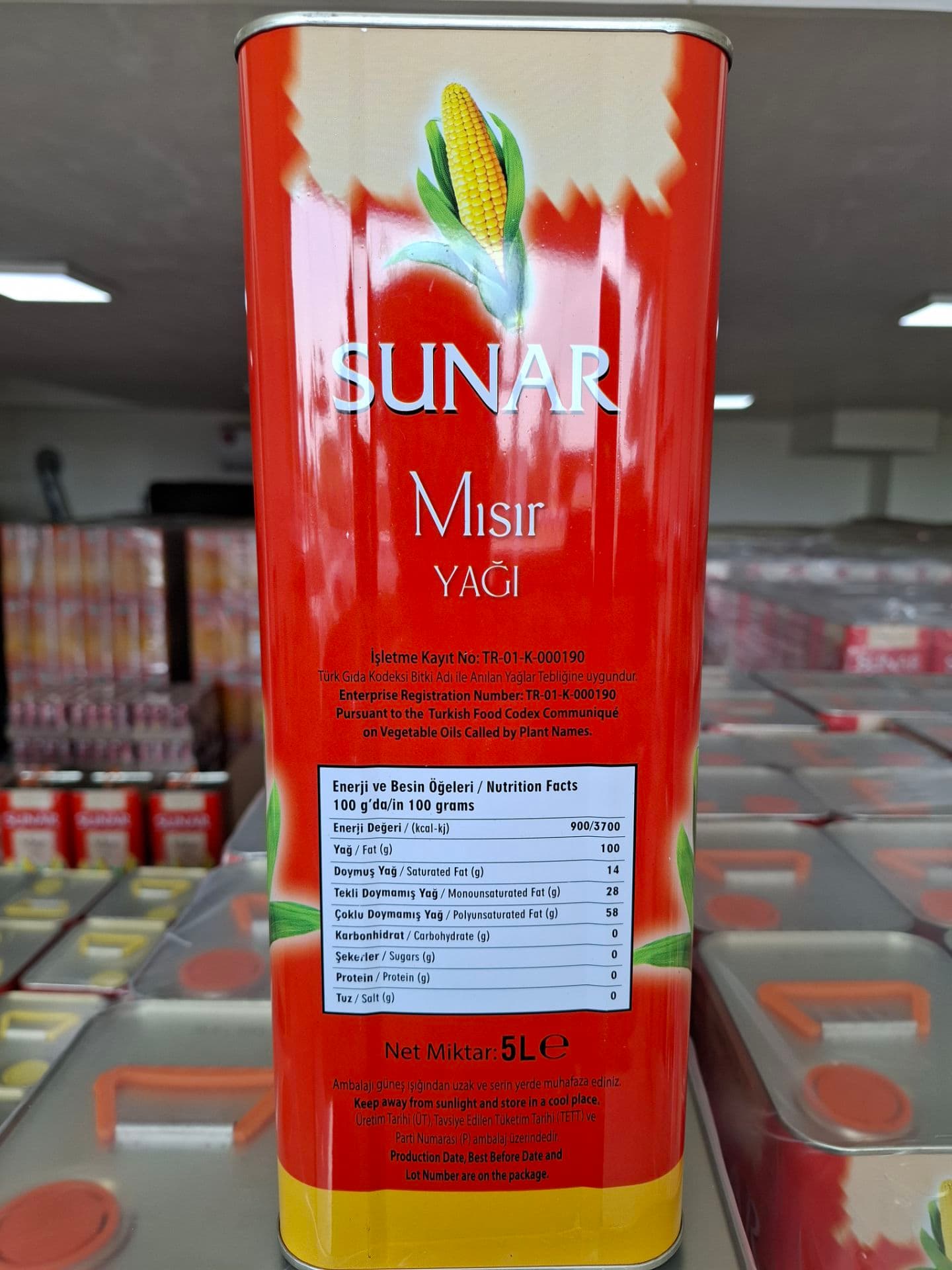روغن ذرت 5 لیتری سونار ترکیه sunar — تصویر ۲