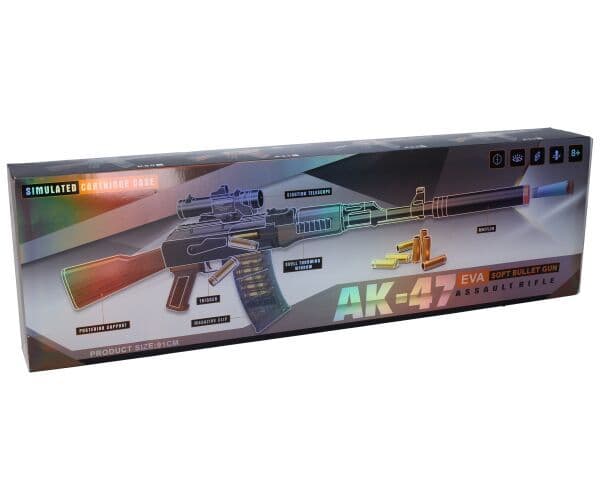 تفنگ بازی مدل کلاشینکف پوکه پران کد K50 — تصویر ۲