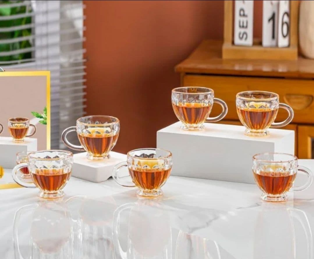فنجان چای بلوری مدل سن ماریو وارداتی ch20322 — تصویر ۲