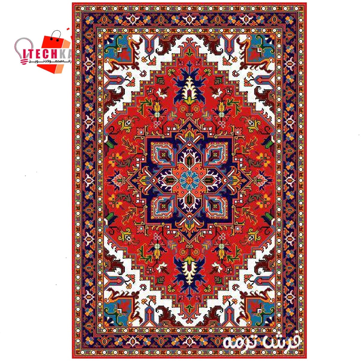 برچسب کاغذی پشت چسبدار طرح فرش کد 22