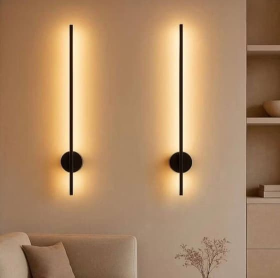 دیوارکوب خطی کد wl103 – 80cm / سفید / مهتابی