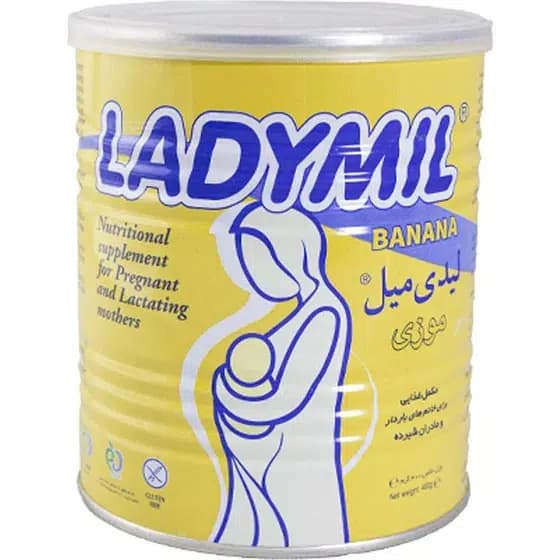 لیدی میل فاسکا مخصوص خانم های باردار و شیرده طعم موزی 400 گرم
