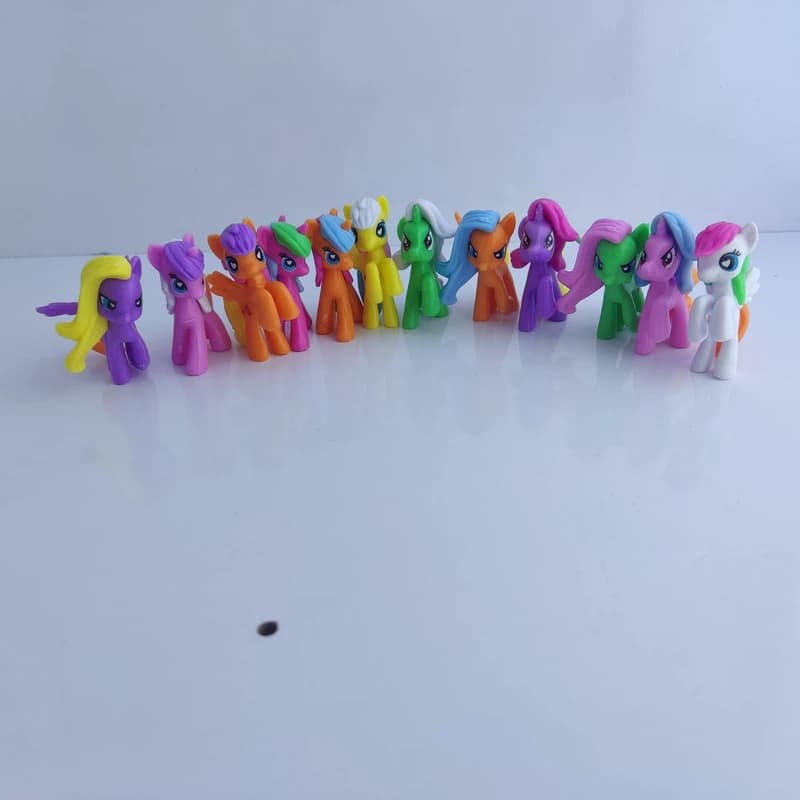 فیگور اسب پونی مجموعه 12 عددی ارتفاع 4 سانت کد B004 — تصویر ۳
