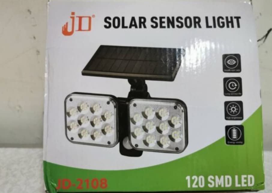 چراغ خورشیدی دیواری jd 2108 — تصویر ۳