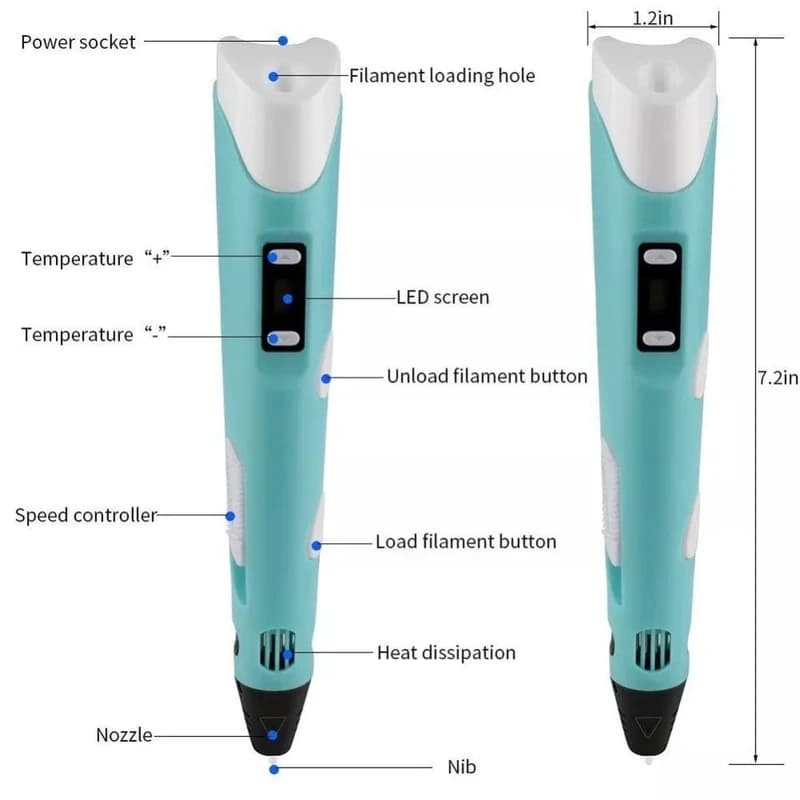 قلم طراحی سه بعدی 3D Printing Pen مدل Draw Your Dream ایتم 3 — تصویر ۴