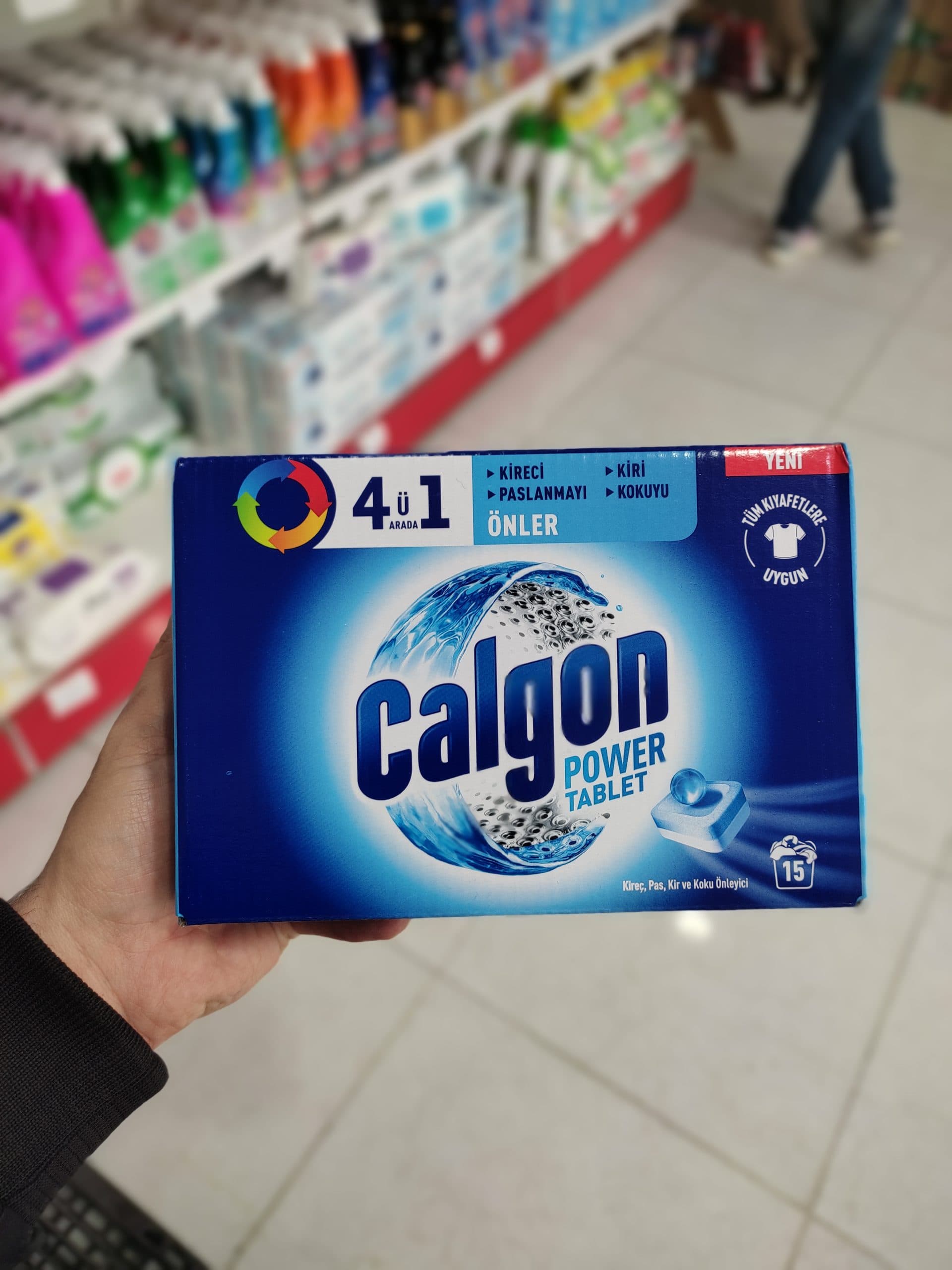 قرص جرمگیر ماشین لباسشویی کالگن 15عددی calgon