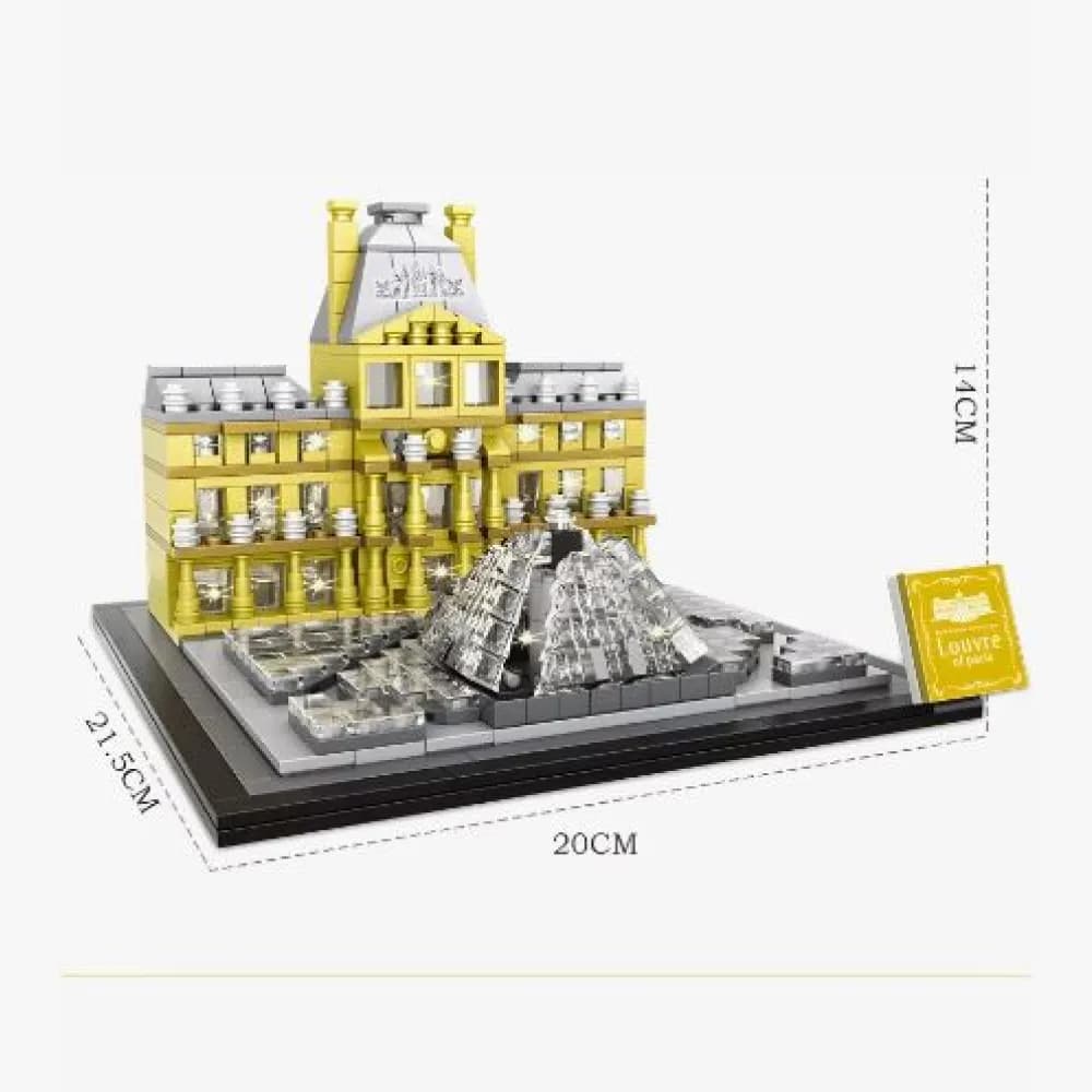 لگو آرشیتکت مدل موزه لوور پاریس Louvre Museum برند وانگ آیتم LX A444 (807 قطعه) — تصویر ۳