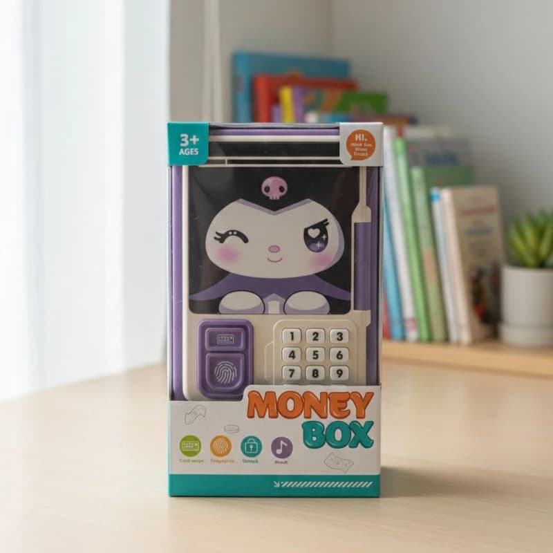 قلک هوشمند و گاوصندوق موزیکال طرح کرومی کد KUROMI SAFE BOX1 ایتم 11-8688 — تصویر ۲
