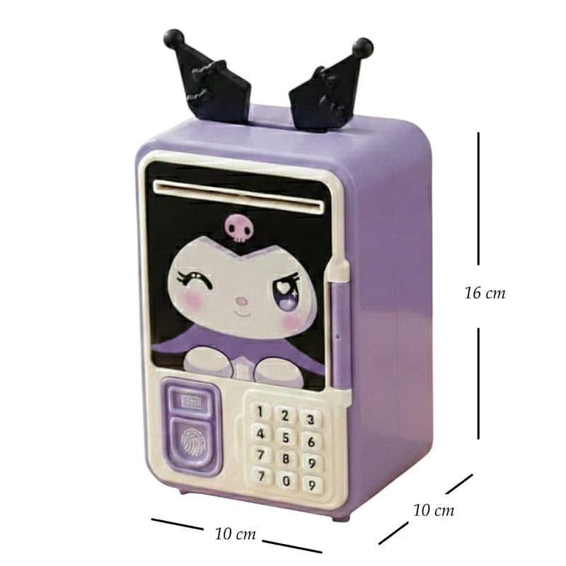 قلک هوشمند و گاوصندوق موزیکال طرح کرومی کد KUROMI SAFE BOX1 ایتم 11-8688 — تصویر ۶