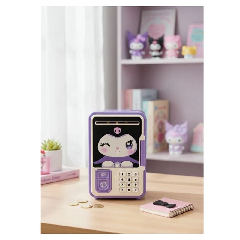 قلک هوشمند و گاوصندوق موزیکال طرح کرومی کد KUROMI SAFE BOX1 ایتم 11-8688 — تصویر ۷