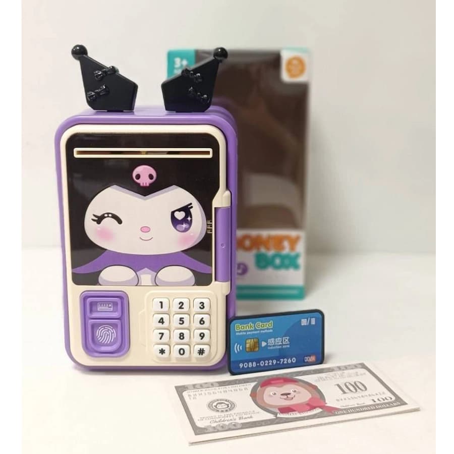 قلک هوشمند و گاوصندوق موزیکال طرح کرومی کد KUROMI SAFE BOX1 ایتم 11-8688 — تصویر ۴