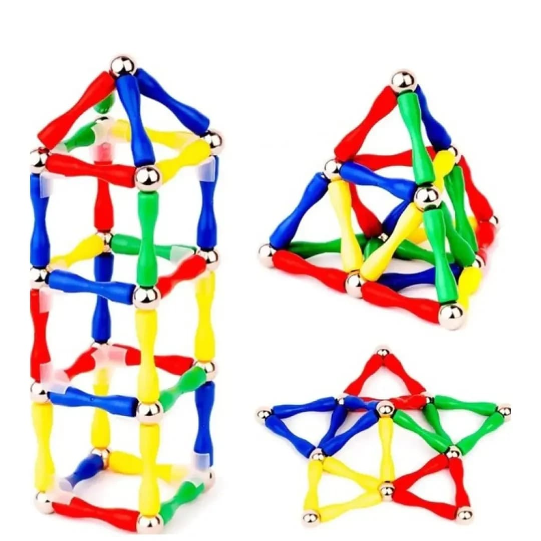 ساختنی مگنت مغناطیسی ۱۲۸ قطعه JC TOY مدل ۹۱۶ — تصویر ۲