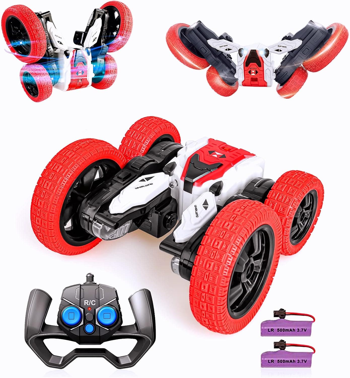 ماشین کنترلی آفرود دیوانه (Stunt Car) مدل 523 – دو طرفه و چرخان — تصویر ۶