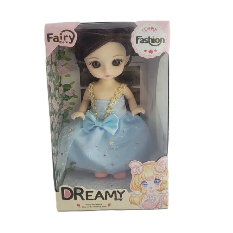 عروسک Dreamy Bay مدل چشم تیله ای کد 6637-3 ارتفاع 15 سانتی متر — تصویر ۲