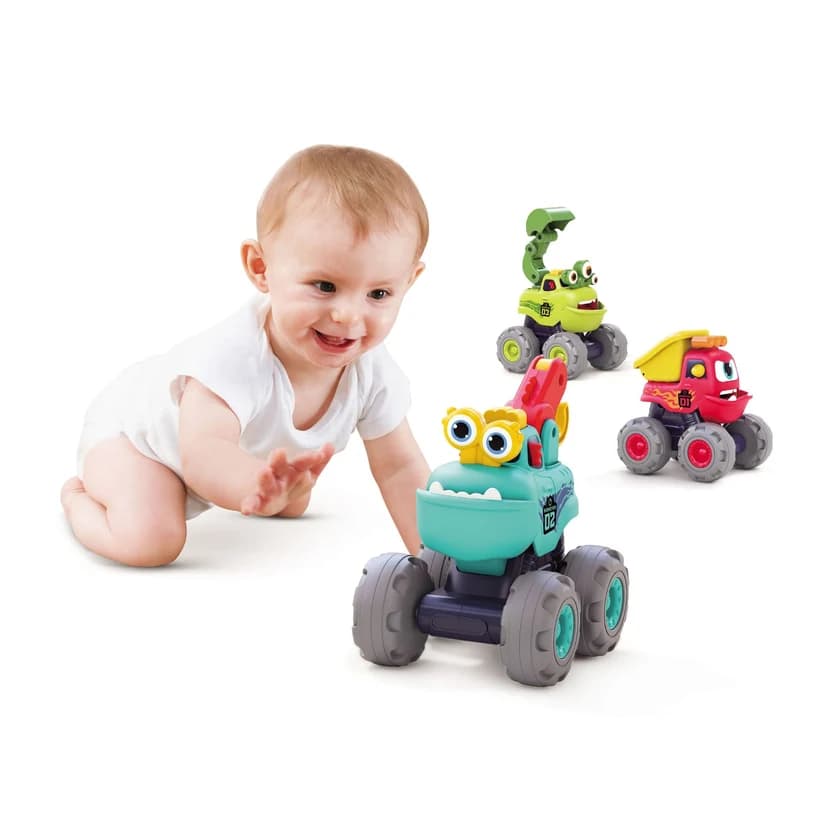 هولا تویز ماشین های راهسازی هیولا Fun Monster؛ مجموعه ۳ عددی آیتم 7911 — تصویر ۳