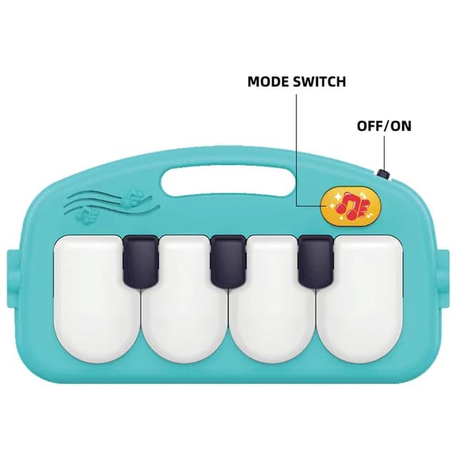 تشک بازی و واکر ۲ در ۱ هانگر مدل Huanger 2-In-1 Piano Playmat ایتم HE0637 — تصویر ۵
