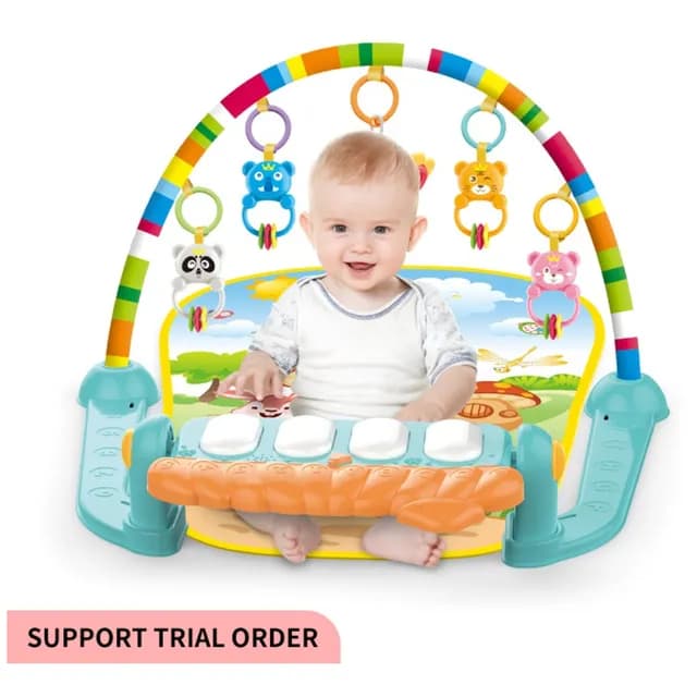 تشک بازی موزیکال هانگر مدل Baby Piano Fitness Rack ایتم HE0639 — تصویر ۴