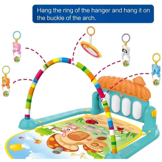 تشک بازی موزیکال هانگر مدل Baby Piano Fitness Rack ایتم HE0639 — تصویر ۵