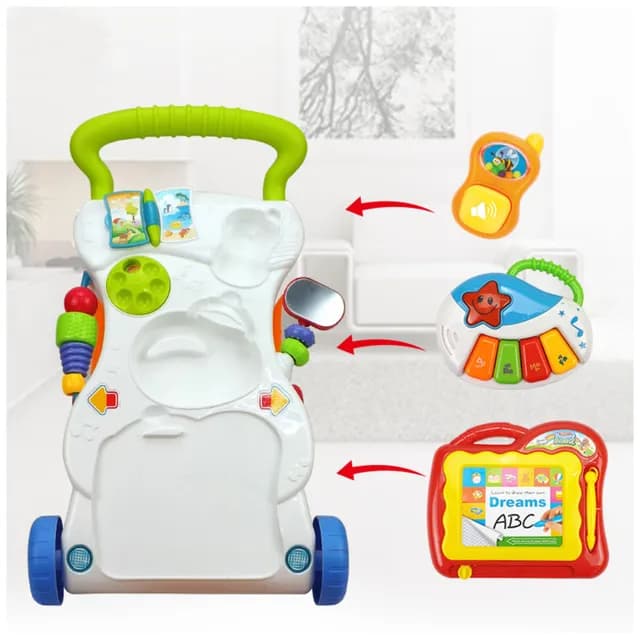 واکر هانگر مدل Huanger Baby Walker Push Activity Learning Toy ایتم HE0801 — تصویر ۴