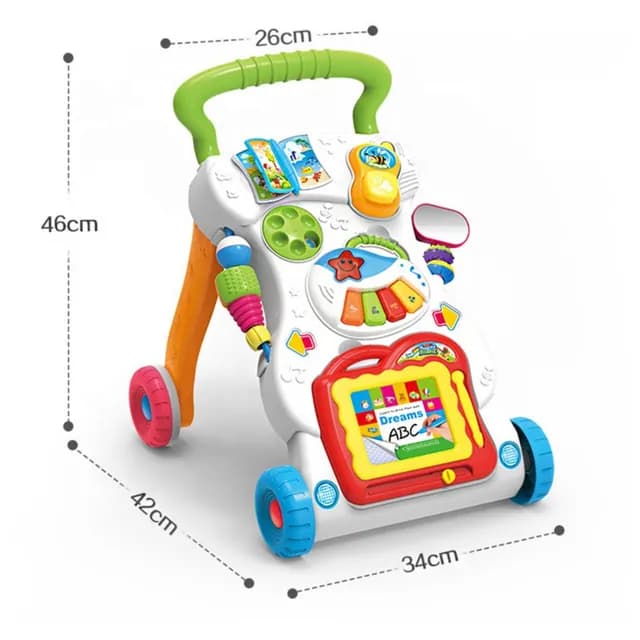 واکر هانگر مدل Huanger Baby Walker Push Activity Learning Toy ایتم HE0801 — تصویر ۶