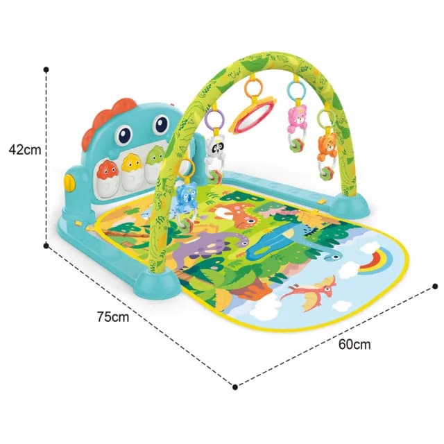 تشک بازی پیانو دار هوانگر مدل Huanger Baby Piano Playmat ایتم HE0643 — تصویر ۲