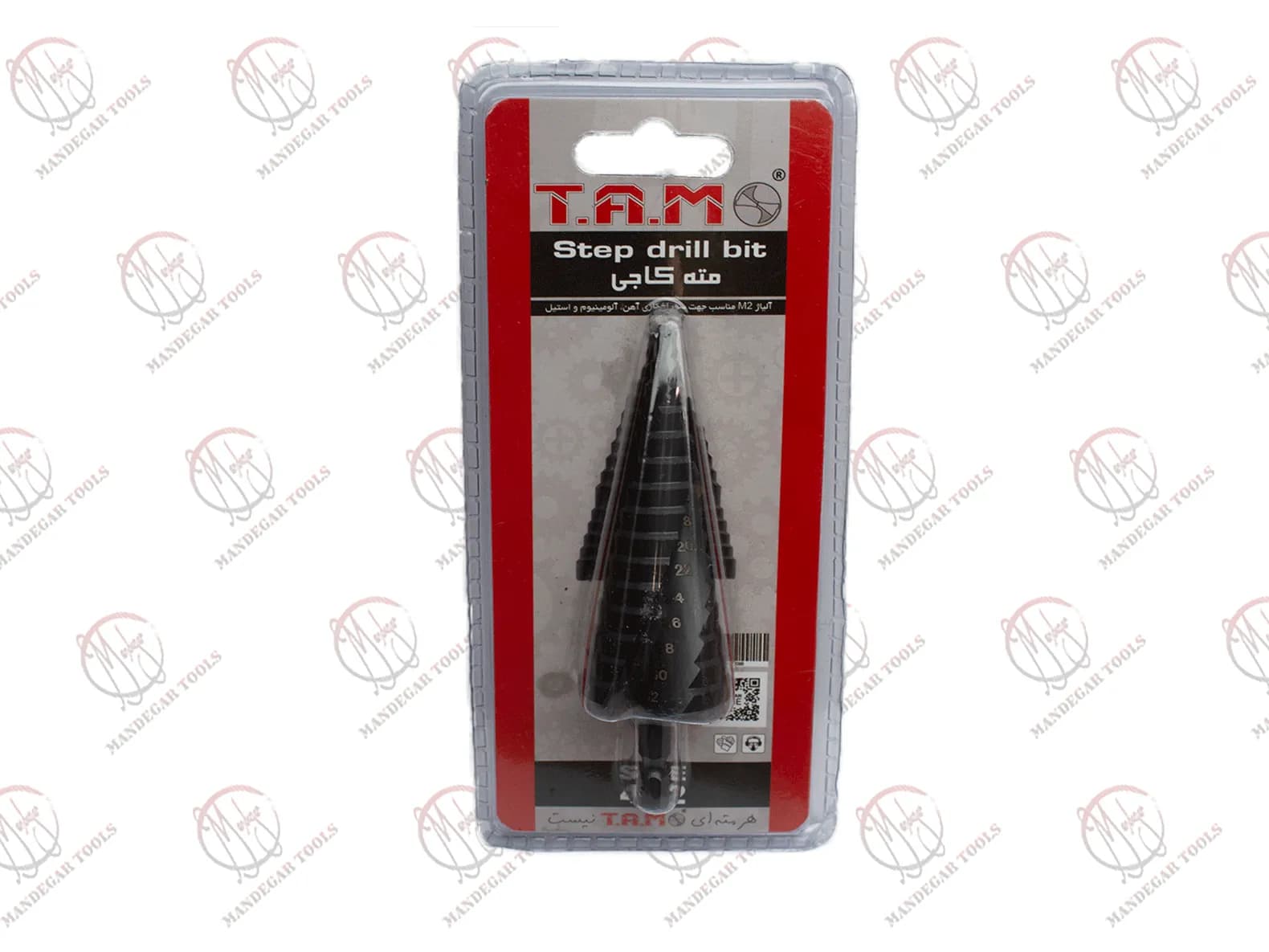 مته کاجی تام (TAM) مارپیچ مشکی سایز 4 تا 32 میلیمتر — تصویر ۲