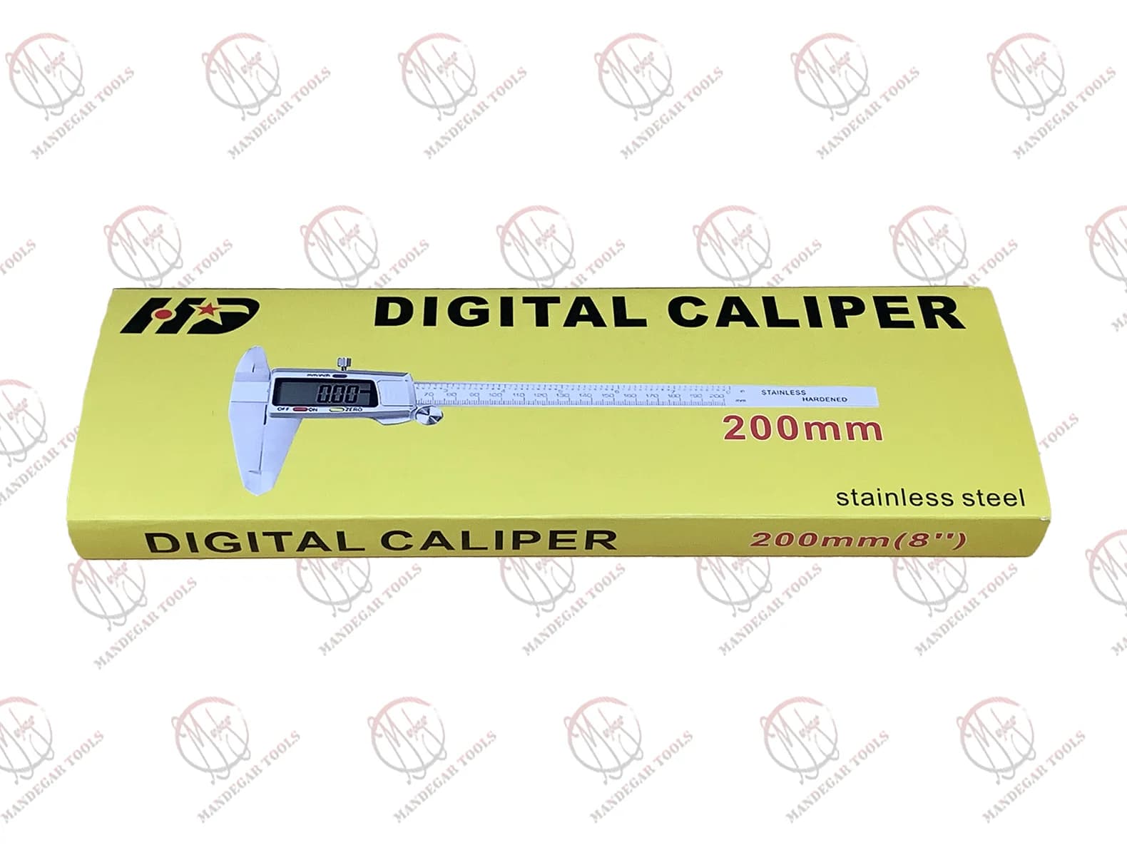 کولیس دیجیتال فلزی برند HD سایز 20 سانتی‌متر — تصویر ۳
