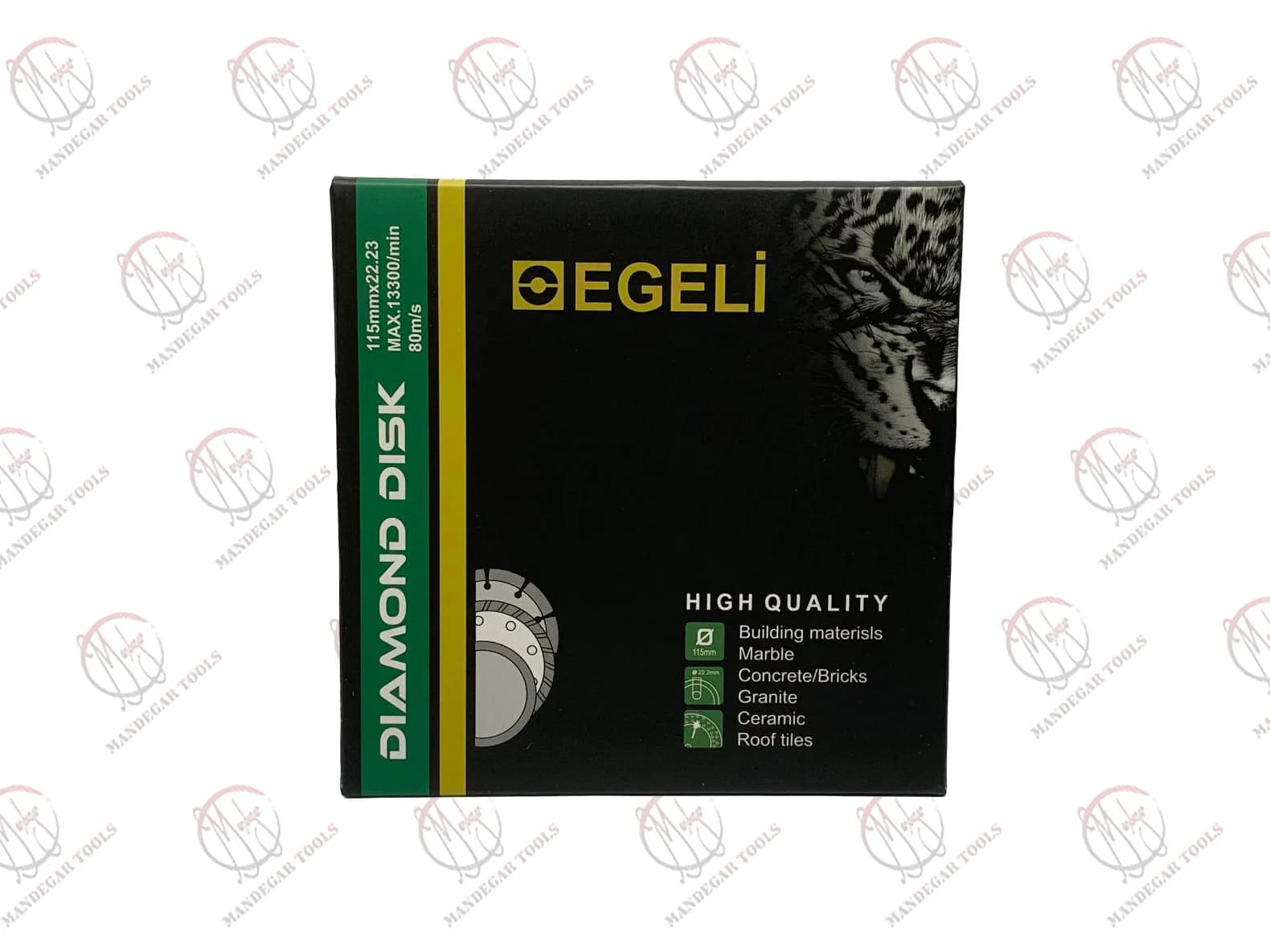 دیسک الکتروپلیت برشی چاکدار برند ایگلی (EGELI) قطر 230mm — تصویر ۷