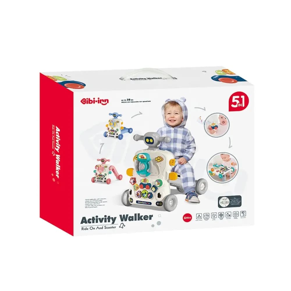 واکر چند کاره کودک Toys-Egypt طرح 5 در 1 آبی — تصویر ۶