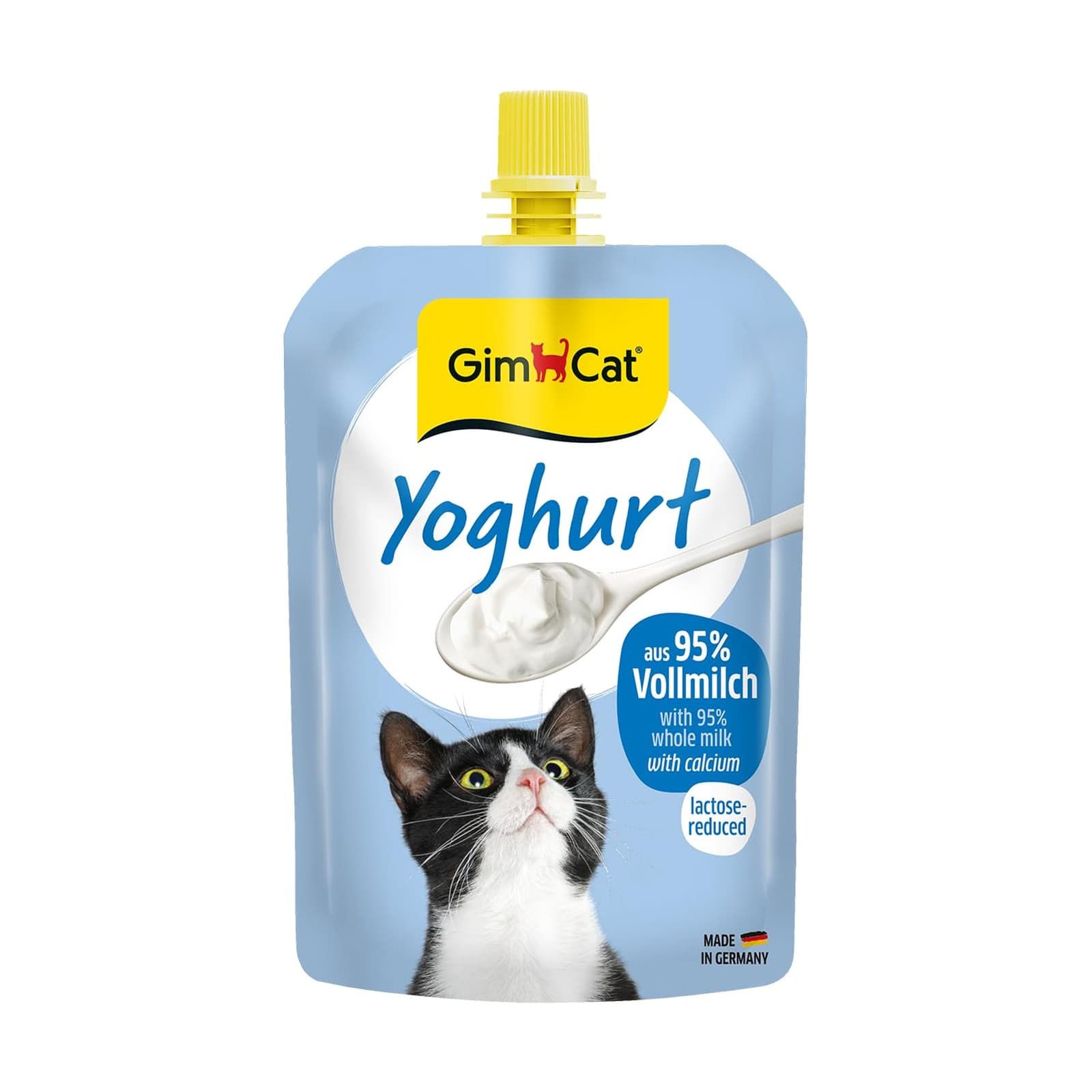پک ماست گربه جیم کت Yoghurt حاوی کلسیم 150 گرمی بسته 12 عددی — تصویر ۳