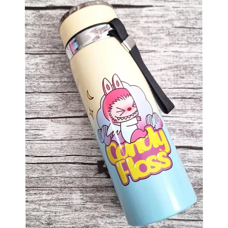 فلاسک فانتزی کودک MDHL مدل لبوبو Candy Floss با عایق حرارتی — تصویر ۵
