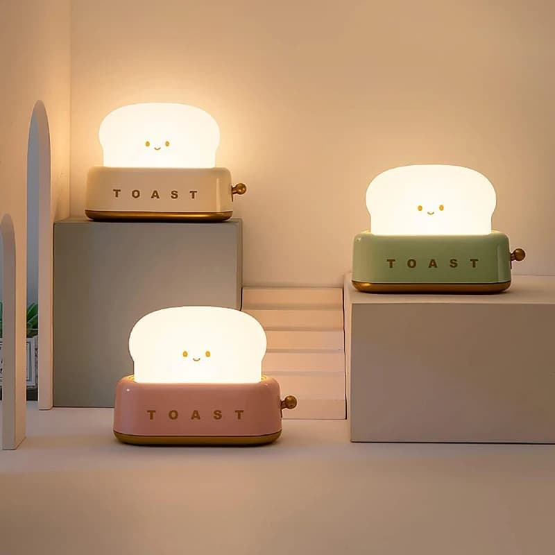 چراغ خواب کودک LED مدل TOAST شارژی — تصویر ۴