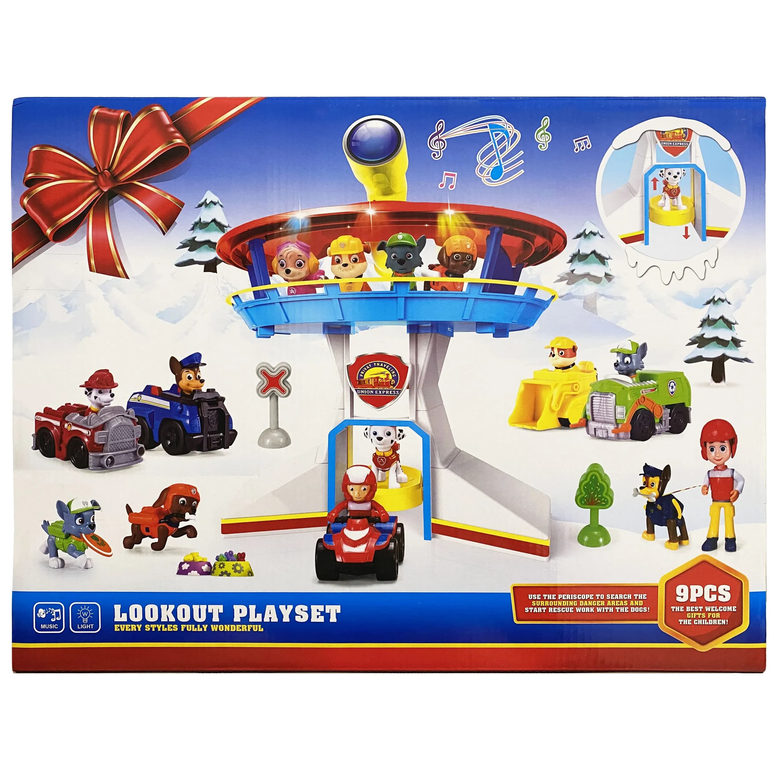 ست بازی برج مراقبت سگهای نگهبان Paw Patrol مدل 1014 همراه فیگورها — تصویر ۴