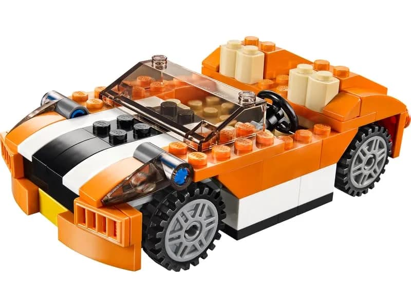 لگو ماشین اسپرت BRICK مدل Sunset Speeder آیتم 3108 | ساختنی 3 در 1 — تصویر ۳